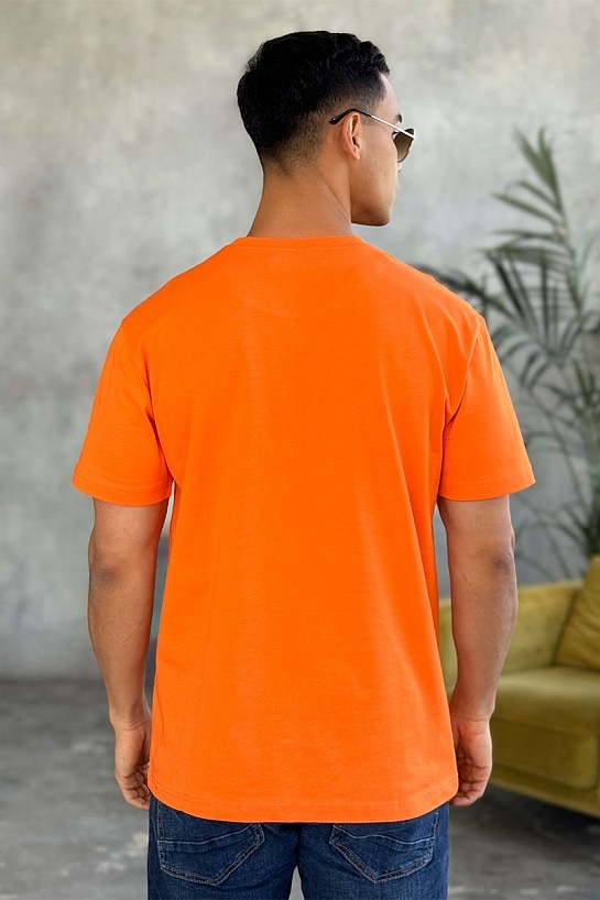 Оранжевая оверсайз футболка Amiri