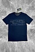 Футболка тёмно-синего цвета Hugo Boss logo-applique