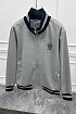 Кофта на молнии Brunello Cucinelli серого цвета
