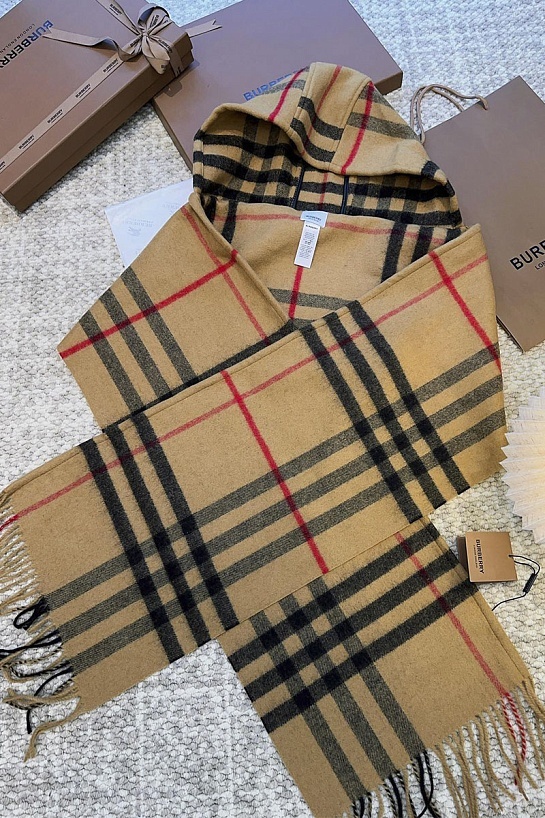 Капор Burberry Check premium 210x30 см