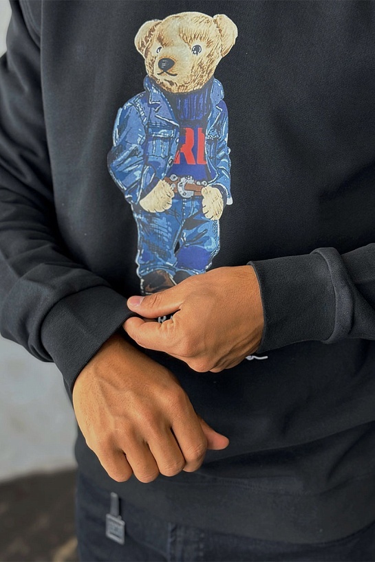 Чёрный свитшот Роlо Ralрh Lаurеn "Bear"