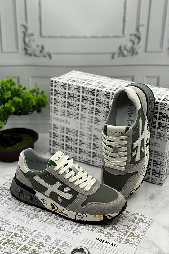 Мужские кроссовки Premiata Mick - Grey / Green