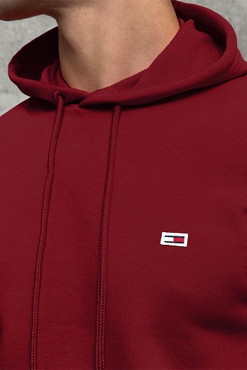 Мужское худи Tommy Hilfiger бордового цвета   