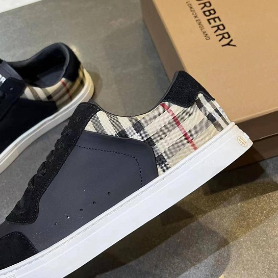 Комбинированные кроссовки Burberry Stevie