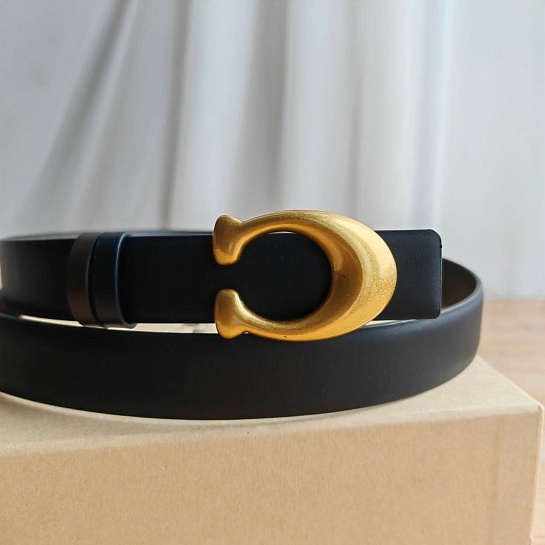 Двусторонний кожаный ремень Coach (80 / 85 см)