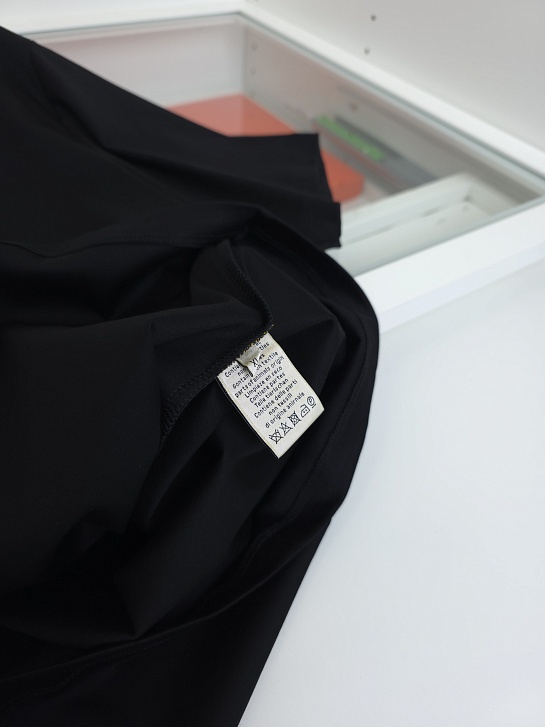 Мужская чёрная футболка Hermes premium