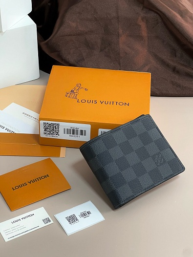 Кожаный кошелёк Louis Vuitton Slender Premium 11x8.5x1 см   