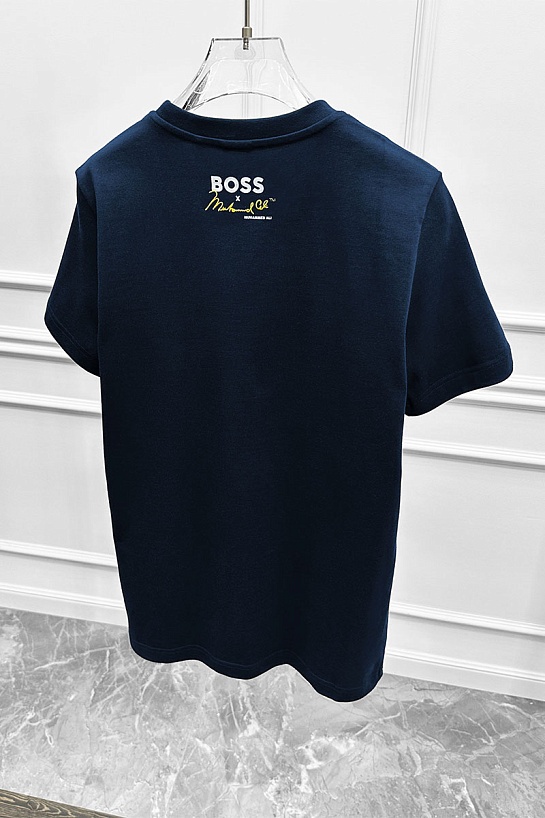 Тёмно-синяя футболка Hugo Boss Muhammad Ali