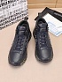 Кожаные кроссовки с мехом Premiata high-top - Navy