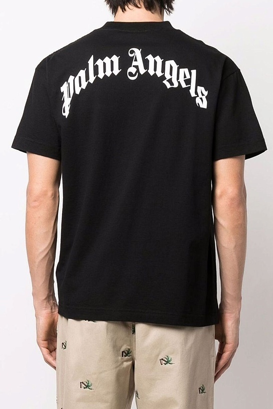 Чёрная футболка Palm Angels Broken Palm print