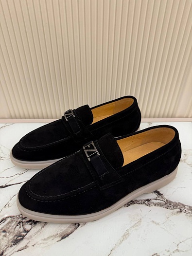 Мужские замшевые лоферы Ermenegildo Zegna   
