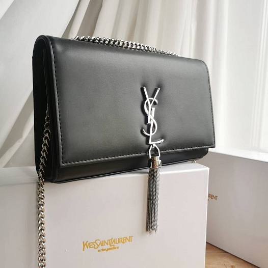 Женская сумка Yves Saint Laurent Kate 25x14 см - Black   