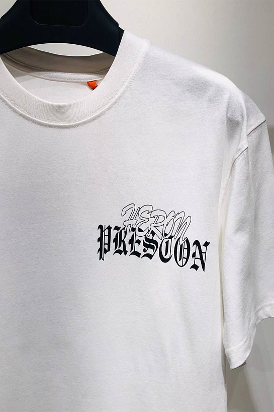 Белая оверсайз футболка Heron Preston