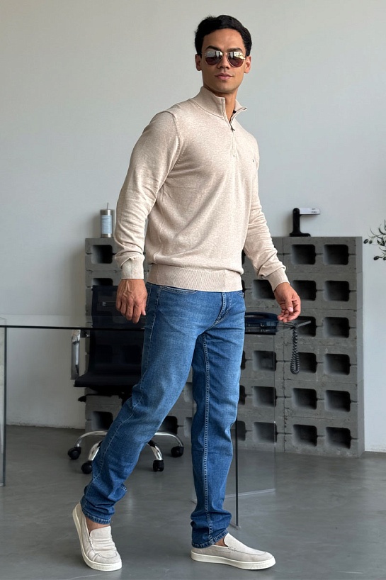 Мужские синие джинсы Emporio Armani regular fit