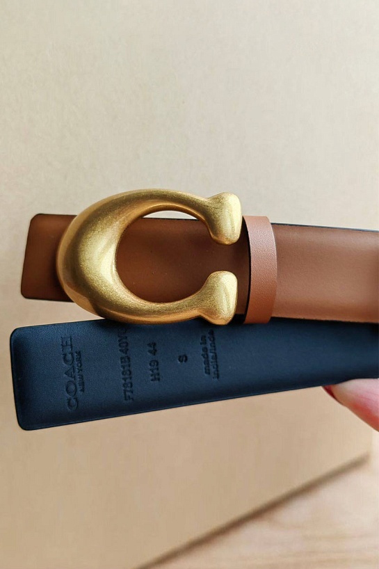 Двусторонний кожаный ремень Coach (80 / 85 см)