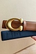Двусторонний кожаный ремень Coach (80 / 85 см)