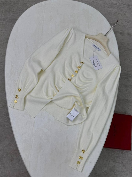 Женская кофта белого цвета Schiaparelli Premium