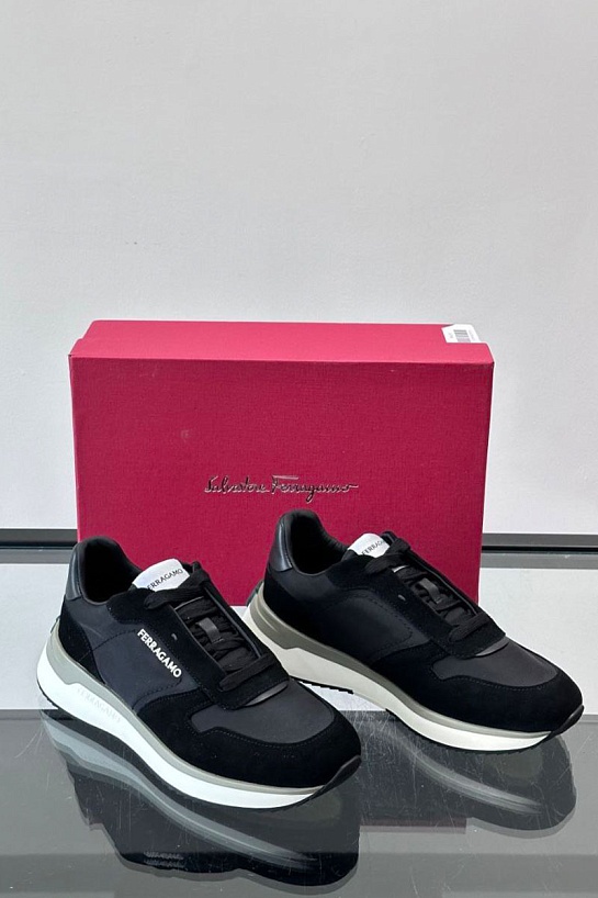 Мужские комбинированные кроссовки Salvatore Ferragamo