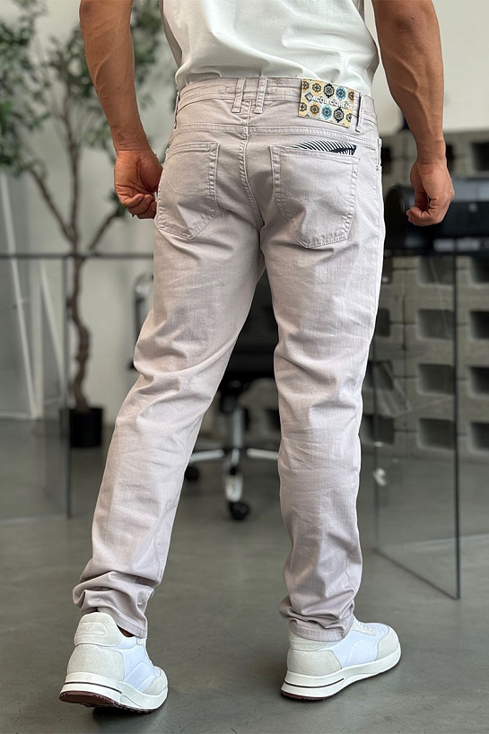 Мужские светло-бежевые джинсы Jacob Cohen straight fit