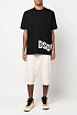 Мужская чёрная футболка Dsquared2 logo-print