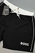 Мужские чёрные шорты Hugo Boss logo-print