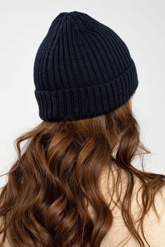 Шапка Emporio Armani 7 logo-plaque - Navy