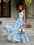 Женское синее платье Zimmermann Floral all-over