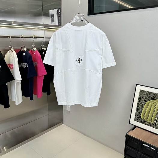 Белая оверсайз футболка Chrome Hearts Premium   