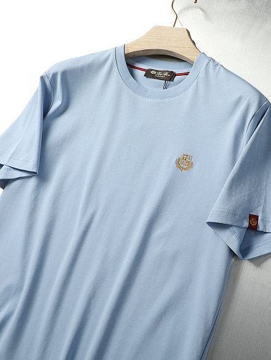 Мужская футболка Loro Piana Premium - Light Blue   