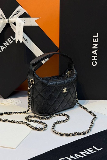 Кожаная сумка Chanel premium 18x12x6 см   