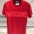 Мужская красная футболка Moschino