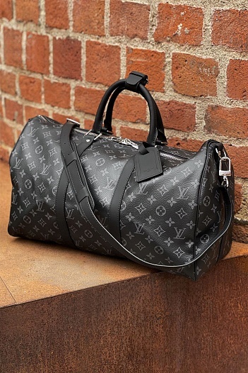 Дорожная сумка Louis Vuitton Keepall Monogram Eclipse 50x28 см   