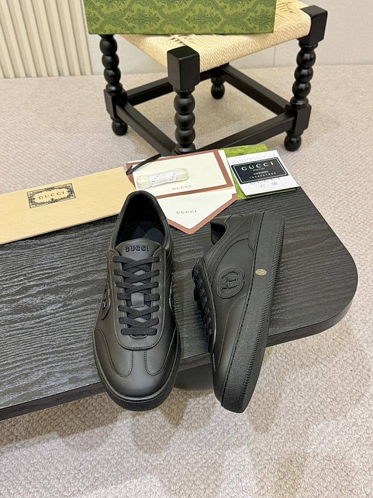 Мужские кроссовки Gucci G75 - Black