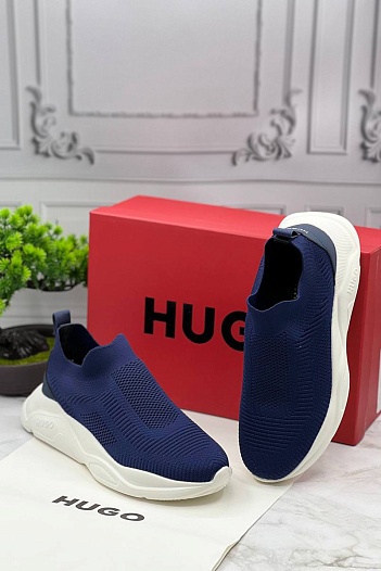 Мужские текстильные кроссовки Hugo Boss   