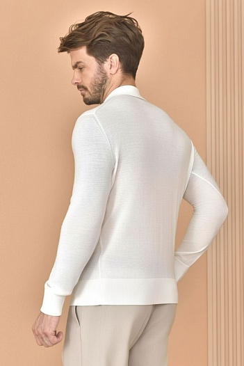 Поло с длинным рукавом Loro Piana Premium - Beige   