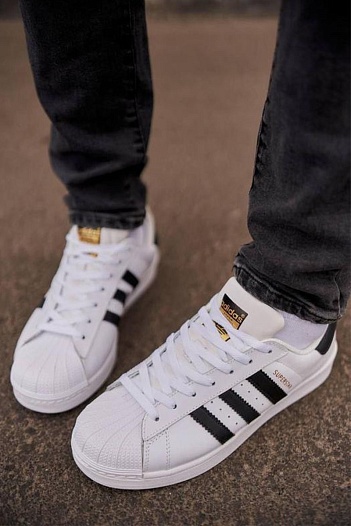 Кроссовки Adidas Superstar - White / Black   