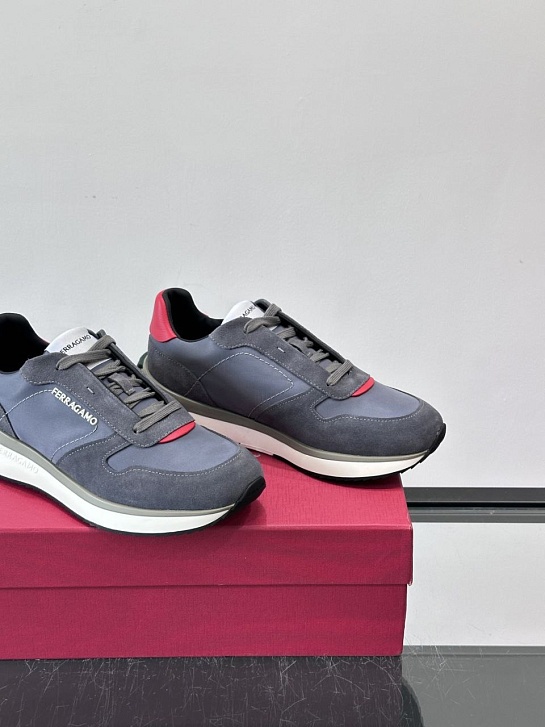 Мужские комбинированные кроссовки Salvatore Ferragamo