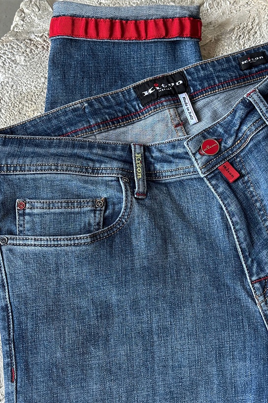Мужские синие джинсы Kiton