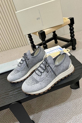 Мужские кроссовки Brunello Cucinelli knitted   