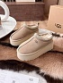 Женские замшевые ботинки UGG Tazz Platform - Beige