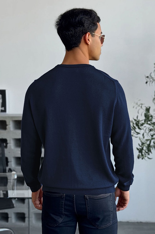 Джемпер тёмно-синего цвета Armani Exchange