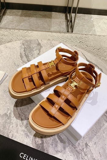 Женские сандалии Celine Premium - Brown   