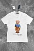 Мужская белая футболка Роlо Ralрh Lаurеn "Bear"