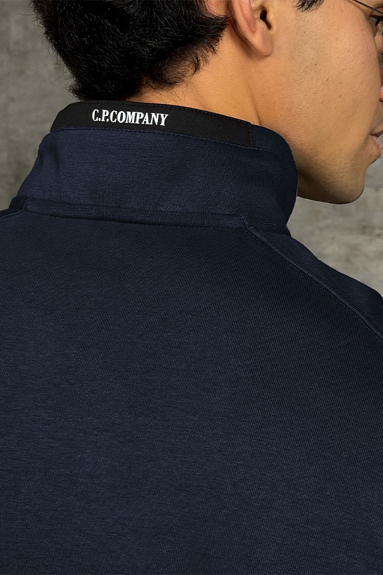 Тёмно-синяя кофта C.P. Company lens-detail