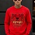 Красный мужской свитшот Kenzo Tiger Head embroidered