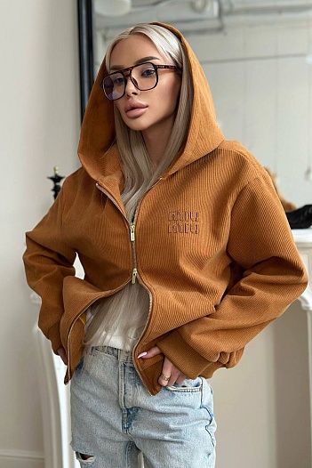Женская вельветовая куртка MIU MIU   