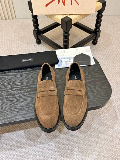 Мужские замшевые лоферы Dolce & Gabbana   