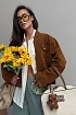 Женский вельветовый бомбер MIU MIU