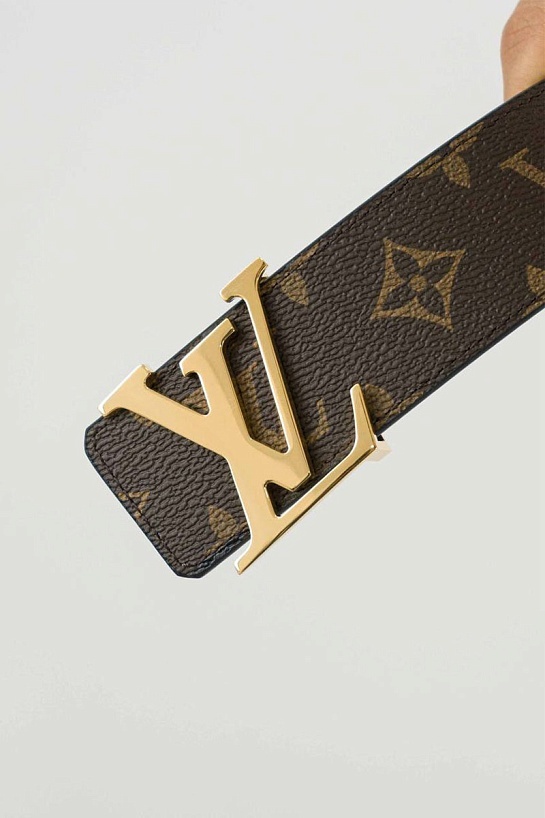Кожаный ремень Louis Vuitton Initiales Monogram (длина 85 - 115 см)