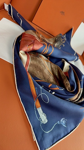 Платок Hermes Grand Galop premium 88x88 см   
